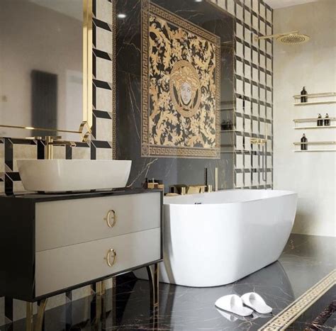 rivestimento versace venere bianco|versace bathroom furniture.